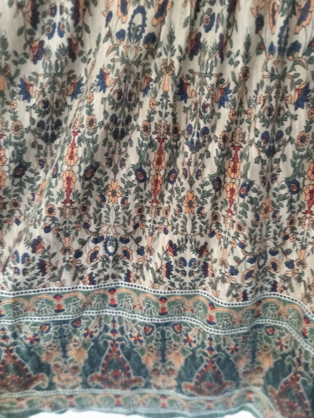 Vintage America long-sleeve boho peasant top in a size Large Cotton Modal Blend - Picture 3 of 8